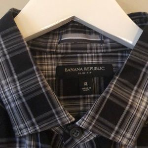 Banana Republic snap front button down
